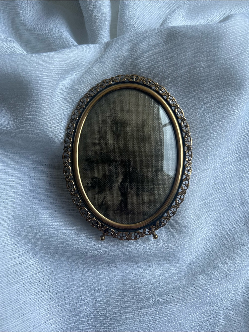 “A Place to Breathe” oil painting framed